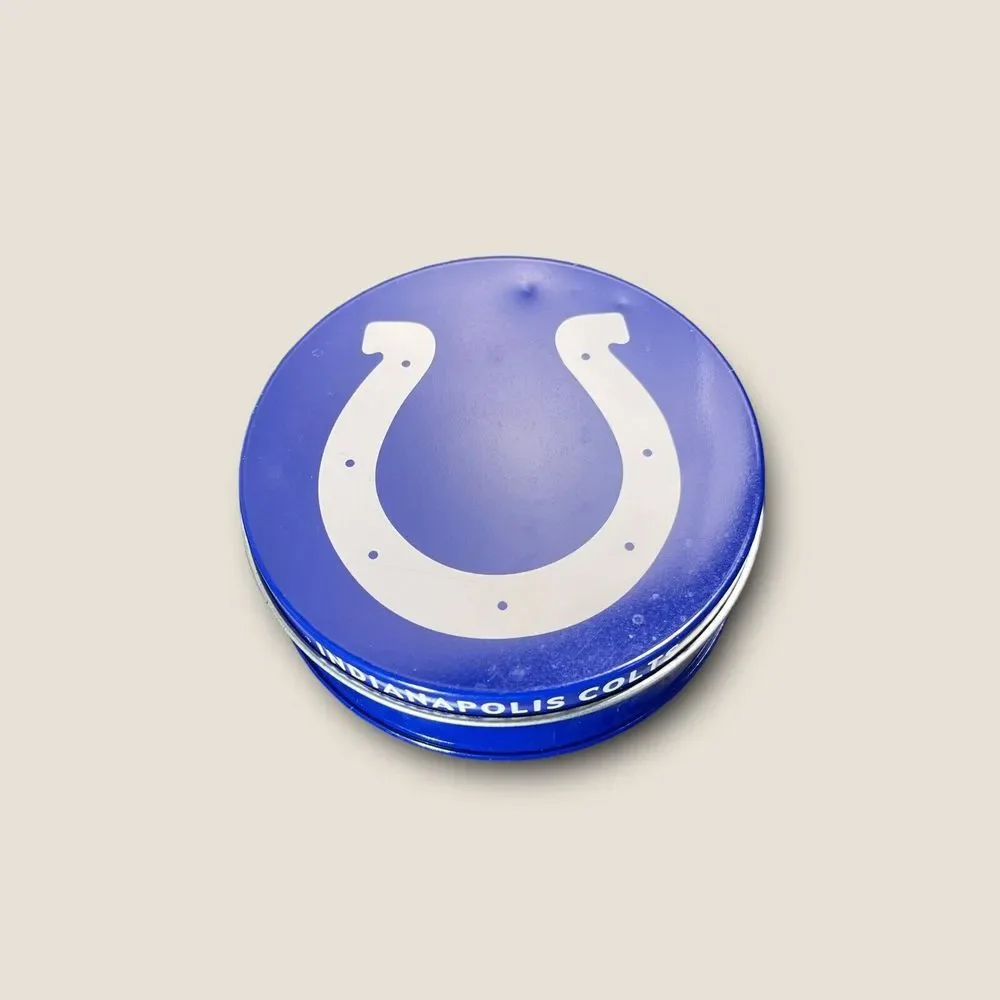 Indianapolis Colts 6pc Beverage Coaster Set Colts 5 Coasters/Tin Storage Box NFL